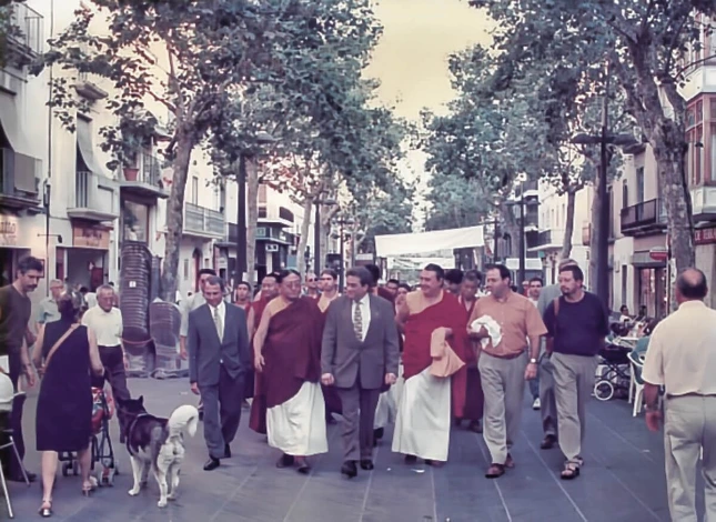 H.H. 41 Sakya Trizin - M.V. JamTa Dorje Rincpoché en Castelldefels